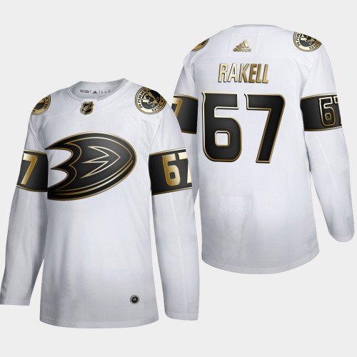 Anaheim Anaheim Ducks #67 Rickard Rakell Men’s White Golden Edition Stitched NHL Jersey Men’s