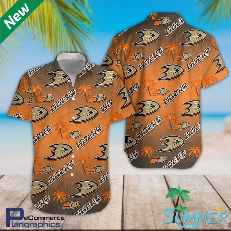 Anaheim Ducks Aloha Shirt Hawaiian Aloha Shirt Hawaiian Beach Shirt