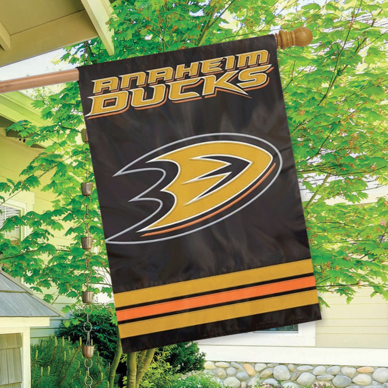 Anaheim Ducks Applique Banner Flag Garden Flag, House Flag