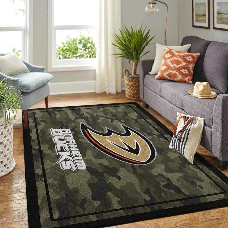 Anaheim Ducks Living Room Area Rectangle Rug