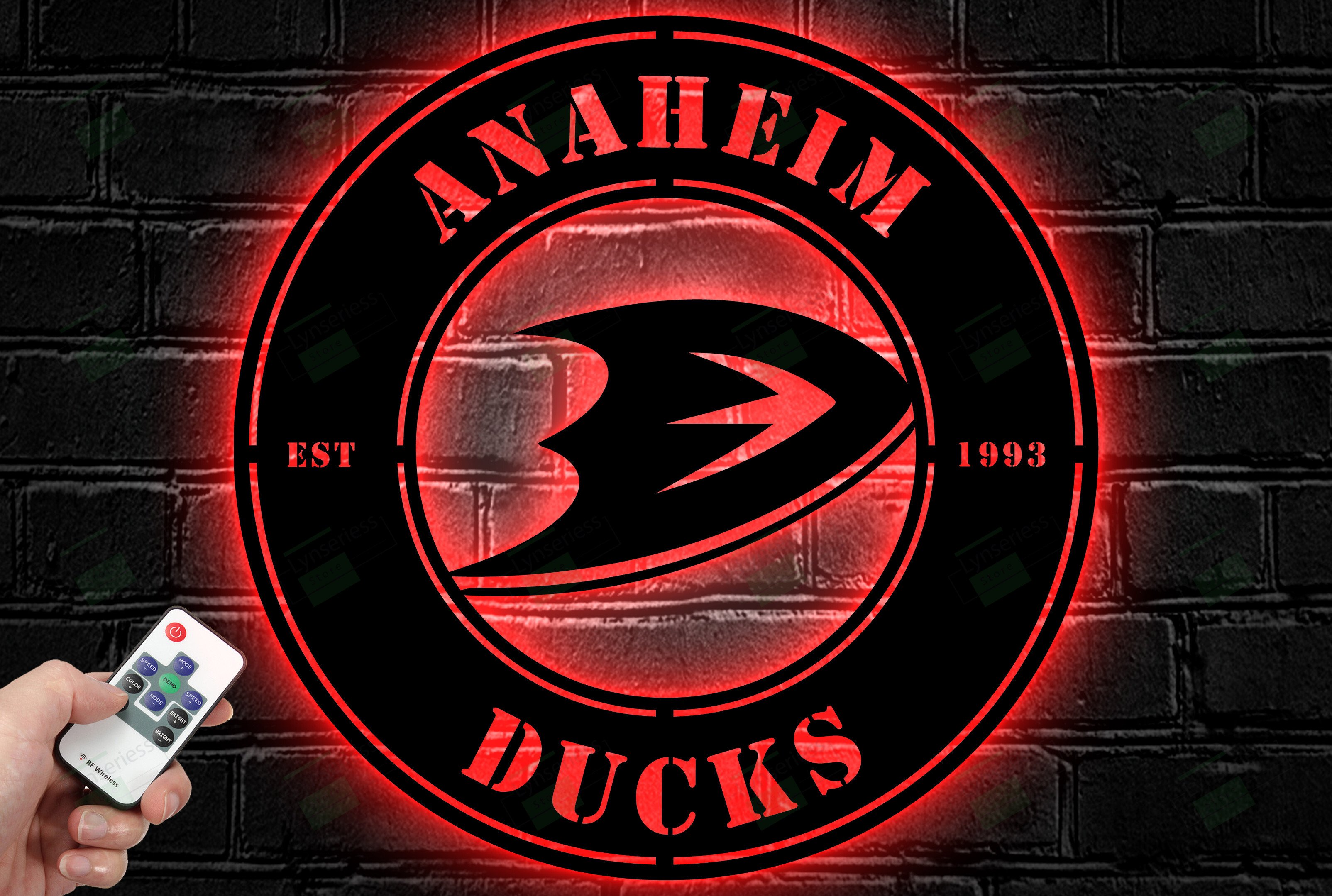 Anaheim Ducks Metal Sign – Led Light Sign NHL