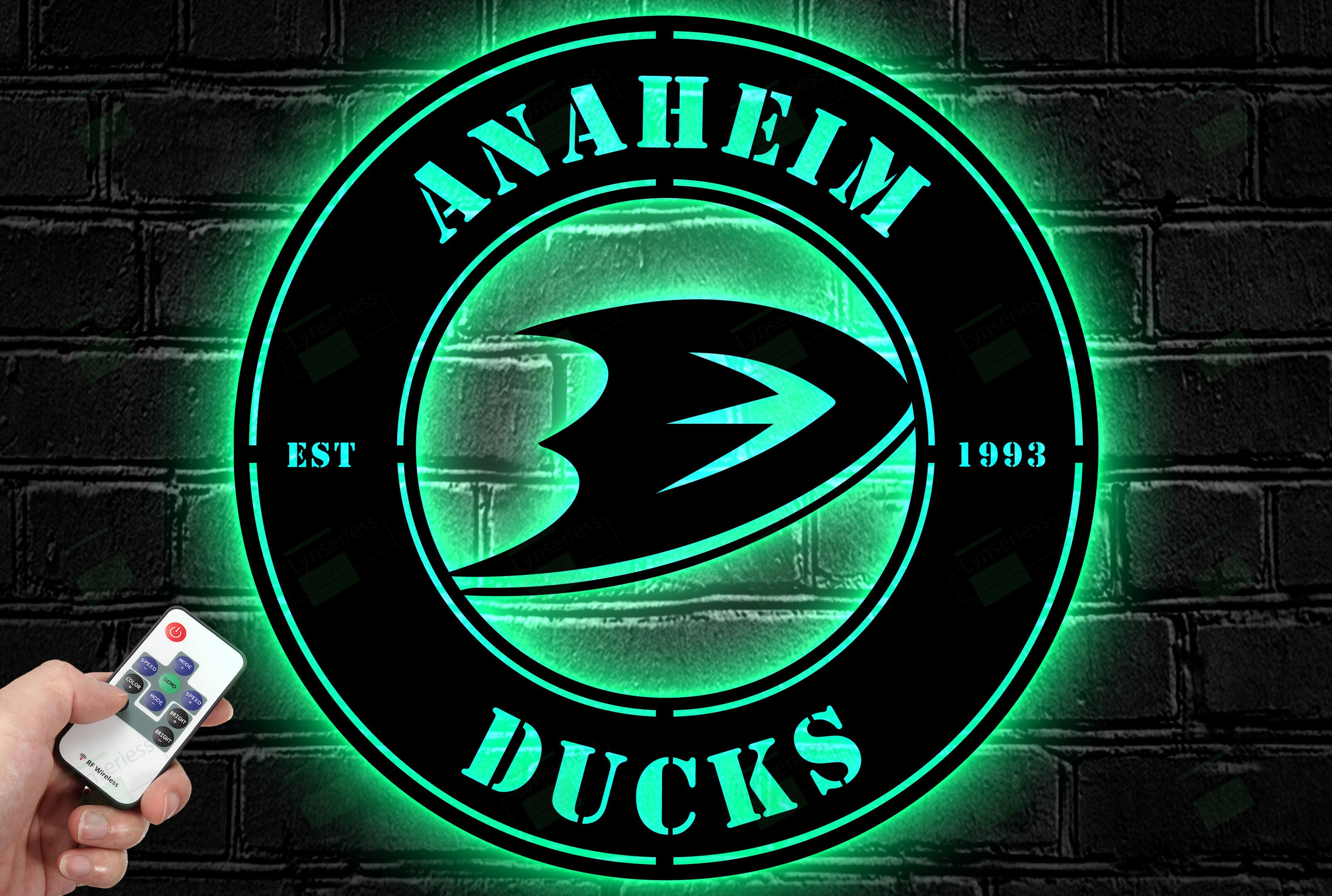 Anaheim Ducks Metal Sign – Led Light Sign NHL
