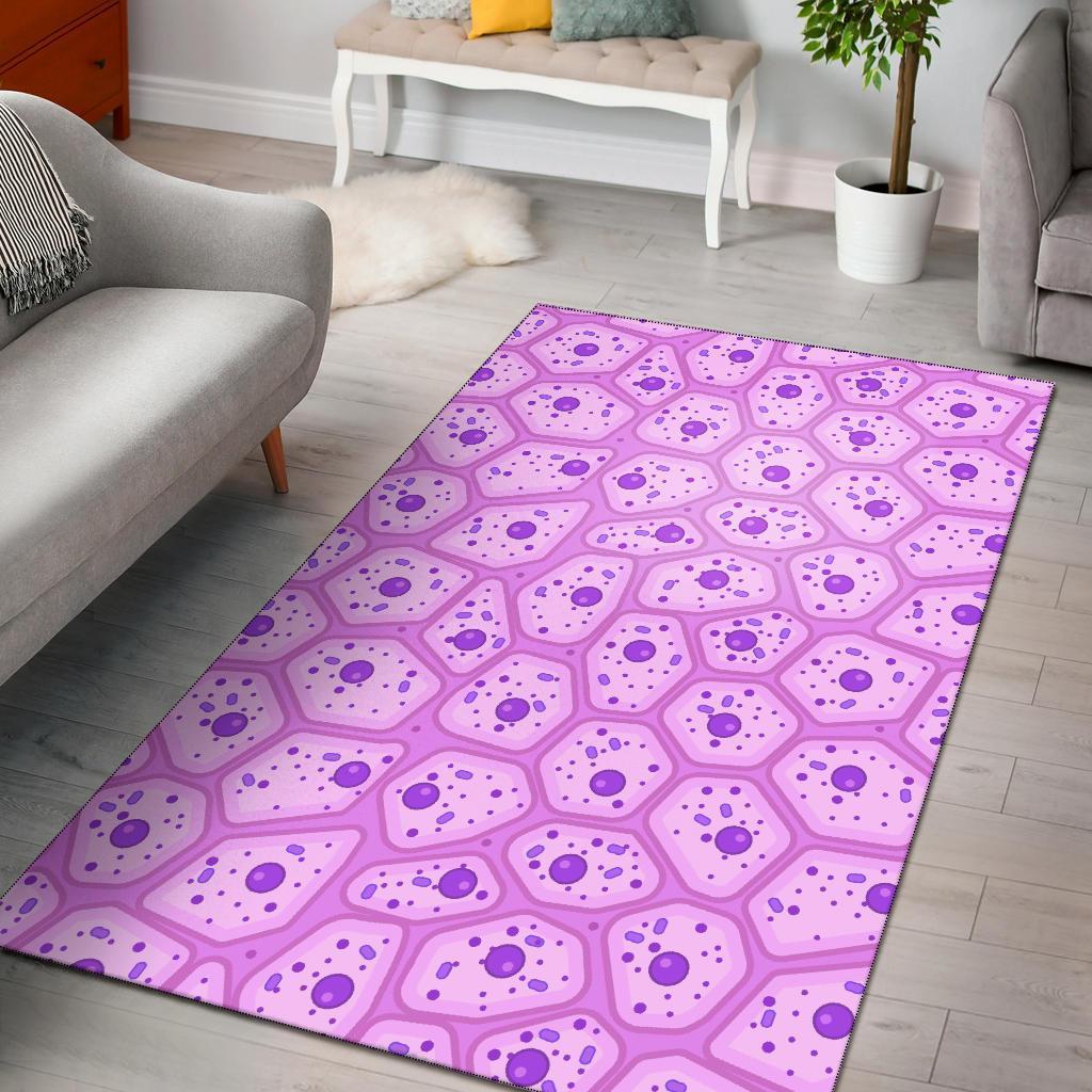 Anatomy Cells Pattern Print Area Limited Edition Rectangle Rug