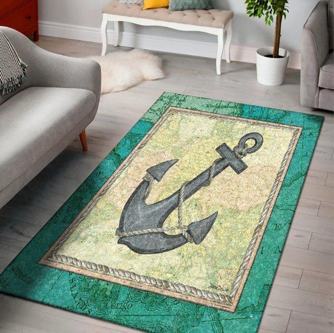 Anchor Nautical Ocean Limited Edition Rectangle Rug