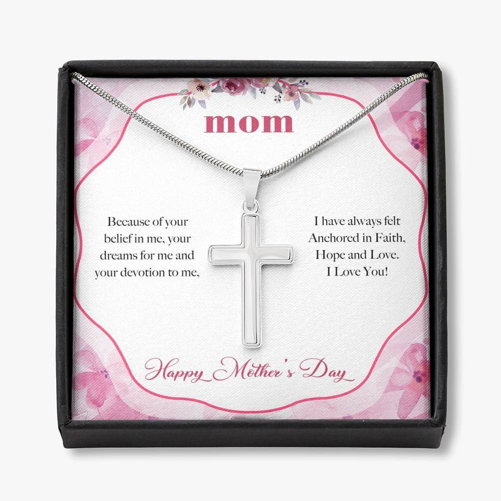 Anchored in Faith Mother’s Day Cross Necklace