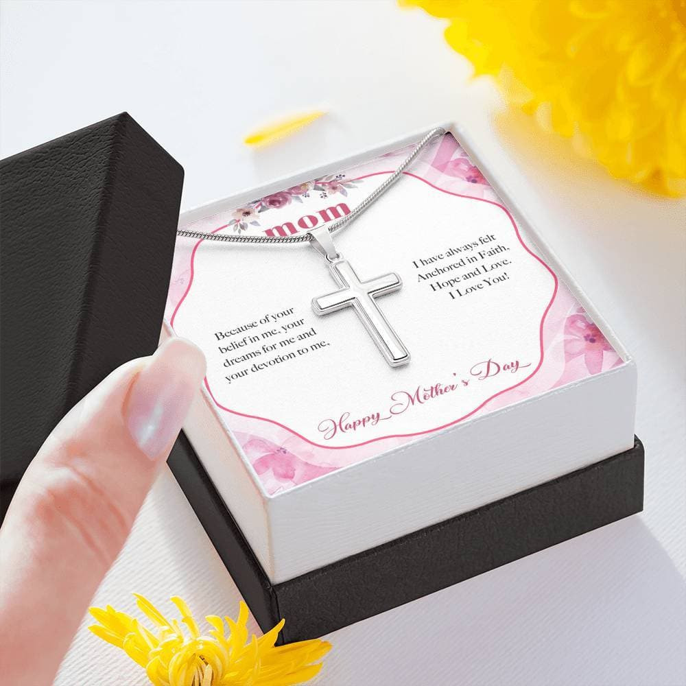 Anchored in Faith Mother’s Day Cross Necklace