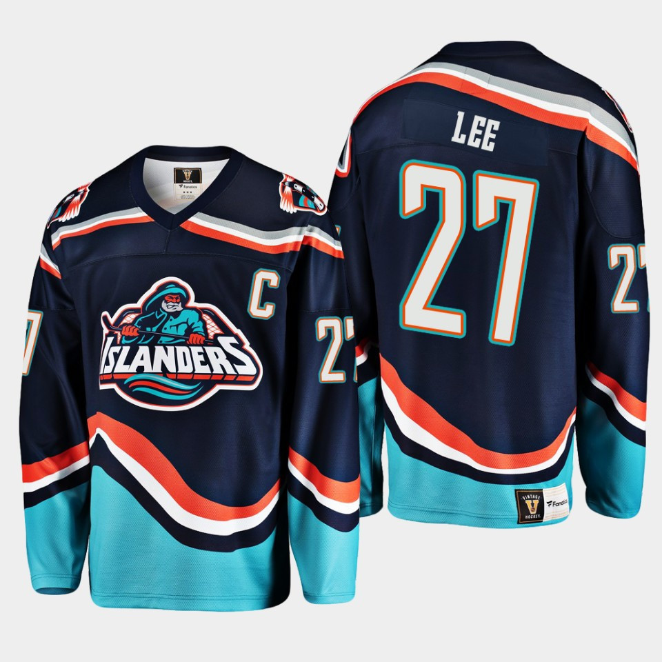 Anders Lee 27 New York Islanders Navy Reverse Retro 2.0 Stitched Jersey 2022-23
