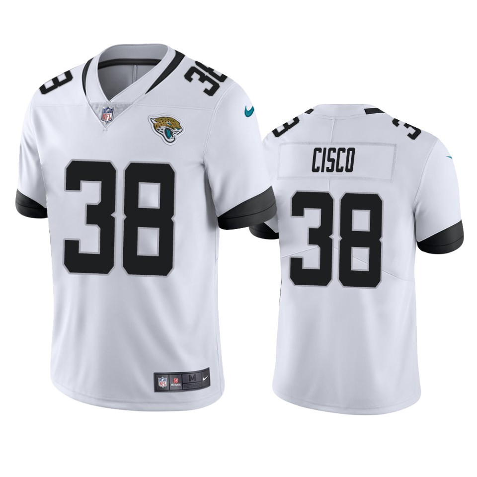 Andre Cisco Jacksonville Jaguars 38 White Vapor Limited Stitched Jersey