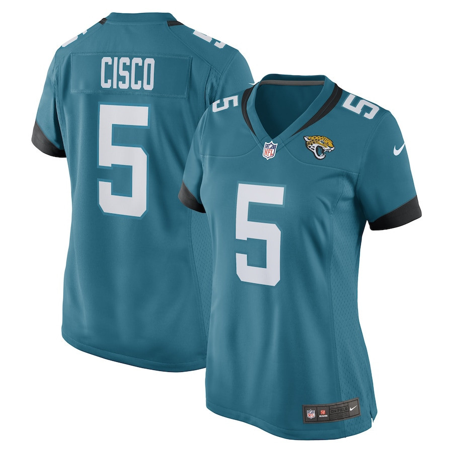 Andre Cisco Jacksonville Jaguars Women’s Stitched Jersey – Teal