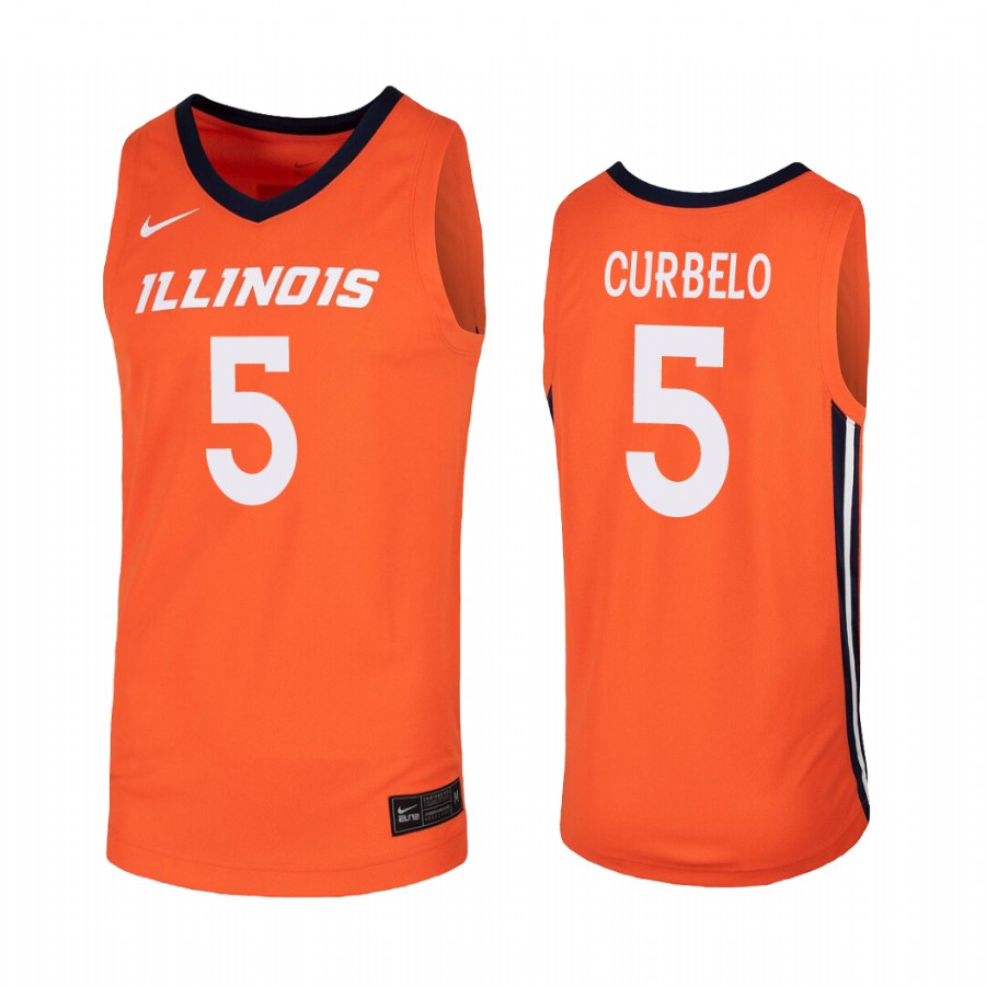 Andre Curbelo Illinois Fighting Illini Orange Jersey College