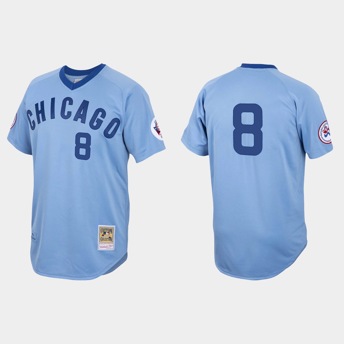 Andre Dawson Chicago Cubs 1976 Cooperstown Jersey - Light Blue
