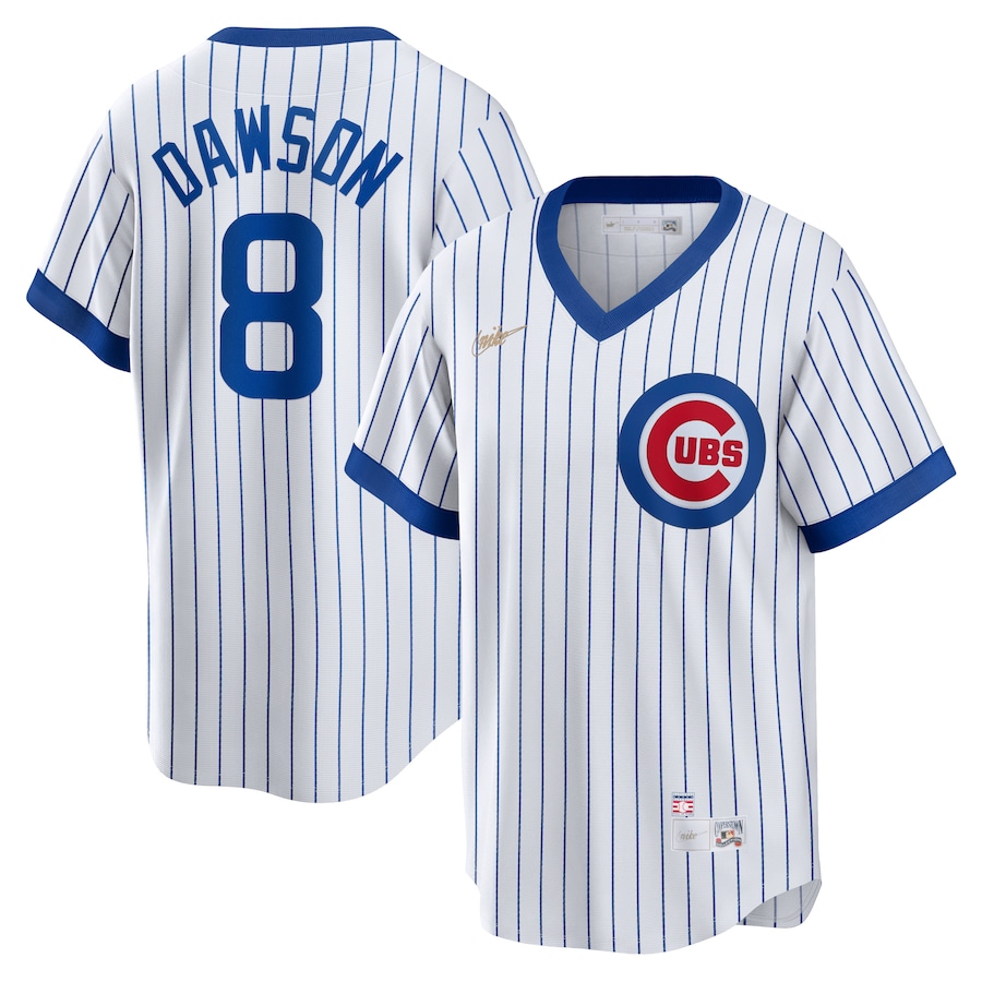 Andre Dawson Chicago Cubs Home Cooperstown Collection Player Jersey – White