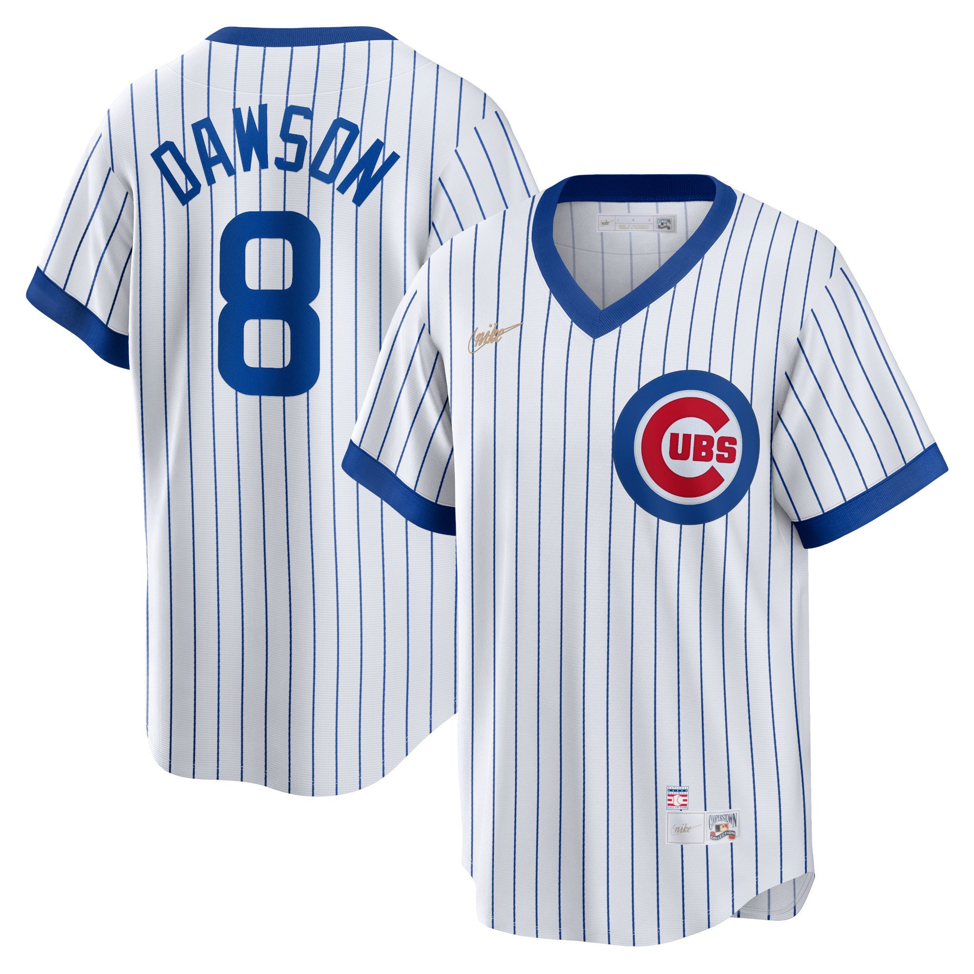 Andre Dawson Chicago Cubs Nike Home Cooperstown Collection Player Stitched Jersey – White