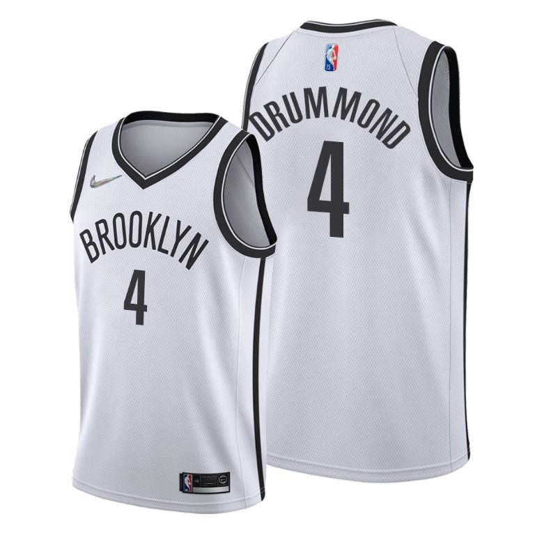 Andre Drummond 4 Brooklyn Nets Association Edition White Stitched Jersey 2022 Trade – Men Stitched Jersey