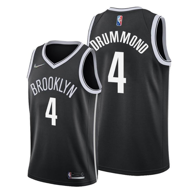 Andre Drummond 4 Brooklyn Nets Icon Edition Black Stitched Jersey 2022 Trade – Men Stitched Jersey