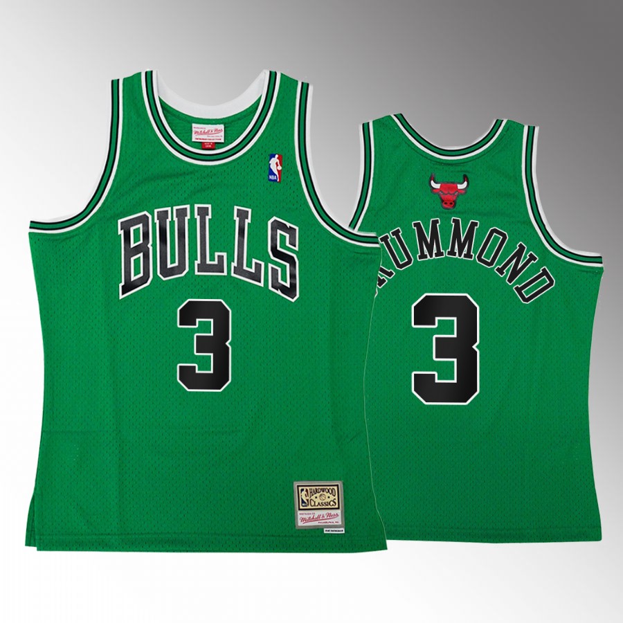 Andre Drummond Chicago Bulls Green St Patricks Day HWC Swingman #3 Jersey