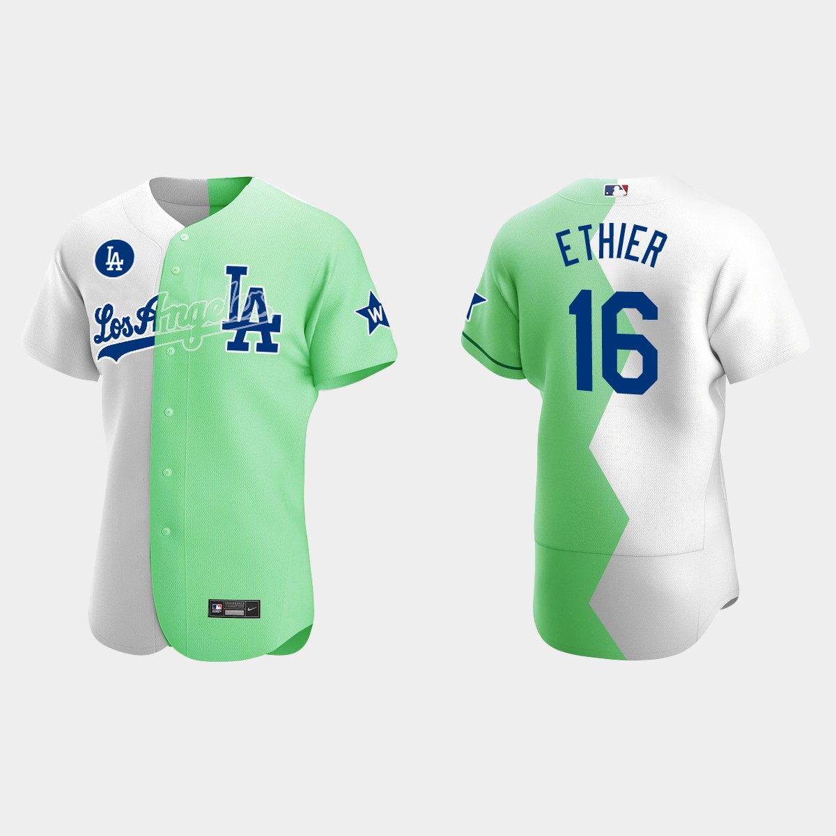 Andre Ethier Los Angeles Dodgers 2022 Celebrity Softball Game Jersey – White Green