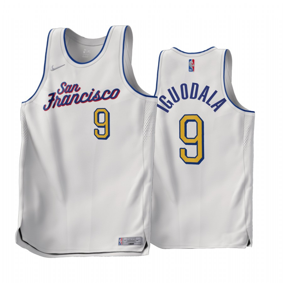 Andre Iguodala 2022-23 Golden State Warriors White 9 Earned Edition Stitched Jersey