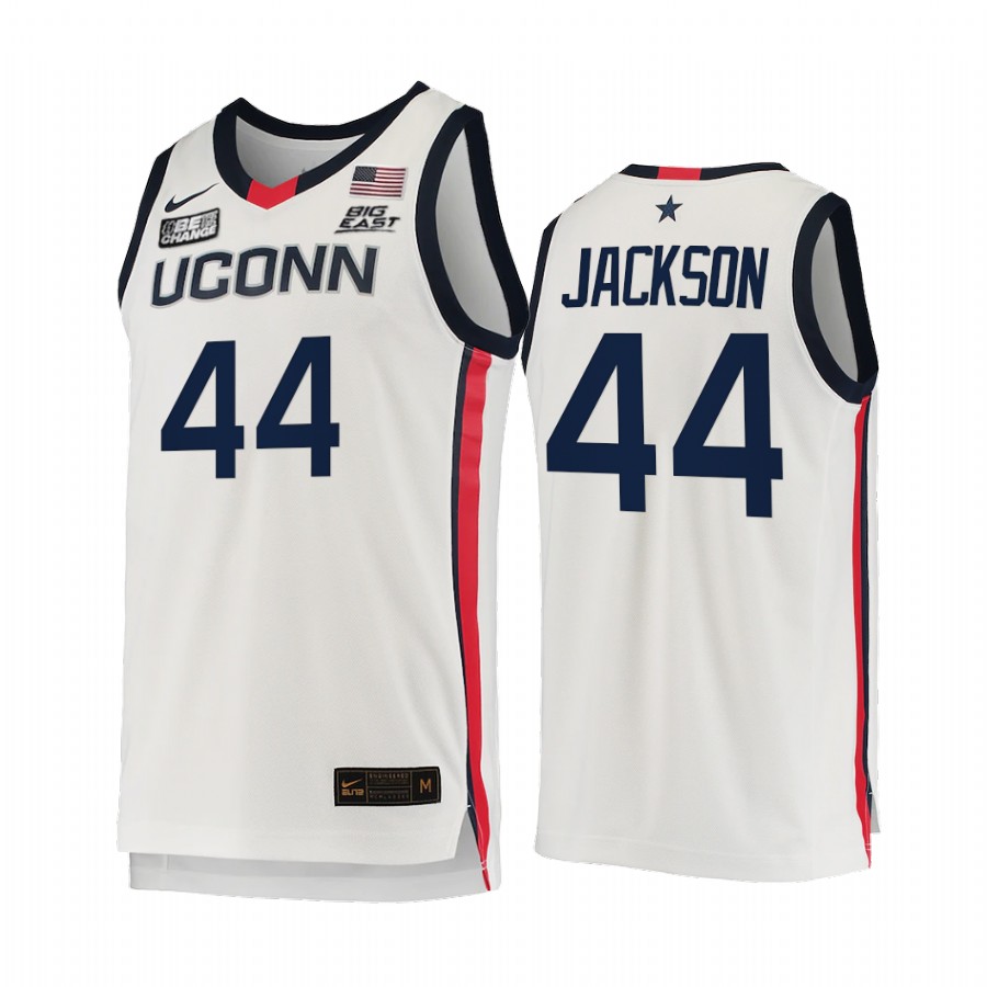 Andre Jackson UConn Huskies White Jersey 2021-22 College