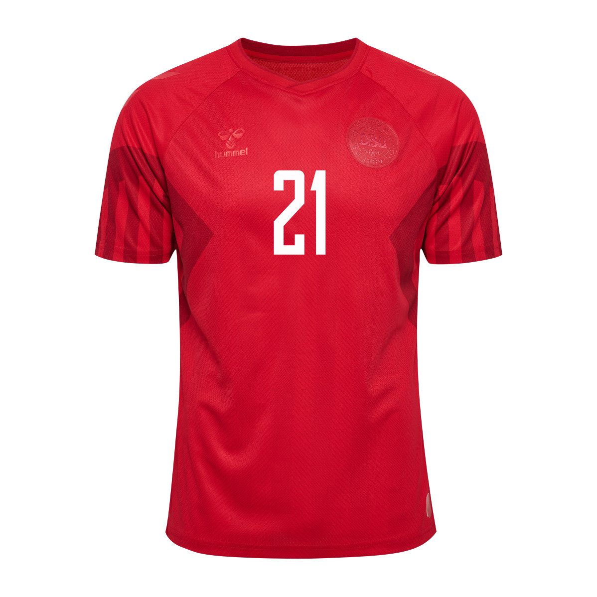 Andreas Cornelius 21 Denmark National Team Qatar World Cup 2022-23 Soccer Jersey – Home