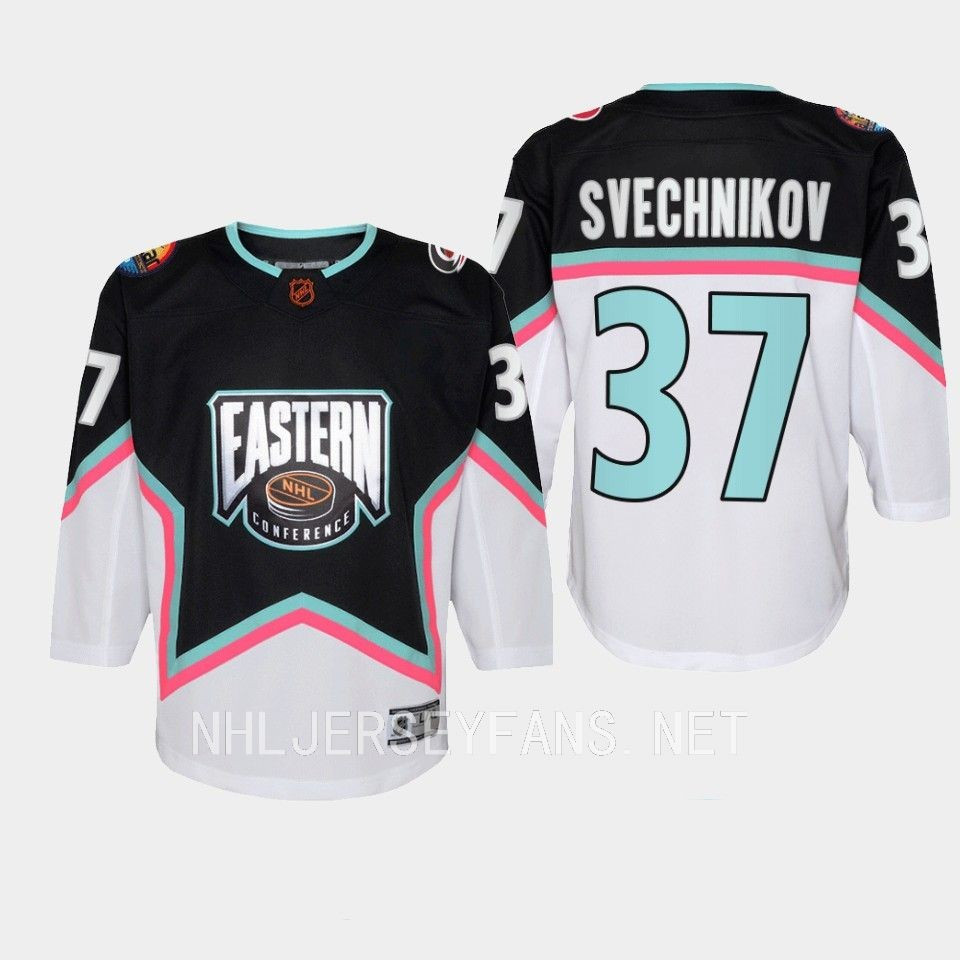 Andrei Svechnikov 37 Carolina Hurricanes 2023 All-Star Eastern Conference Stitched Jersey Black