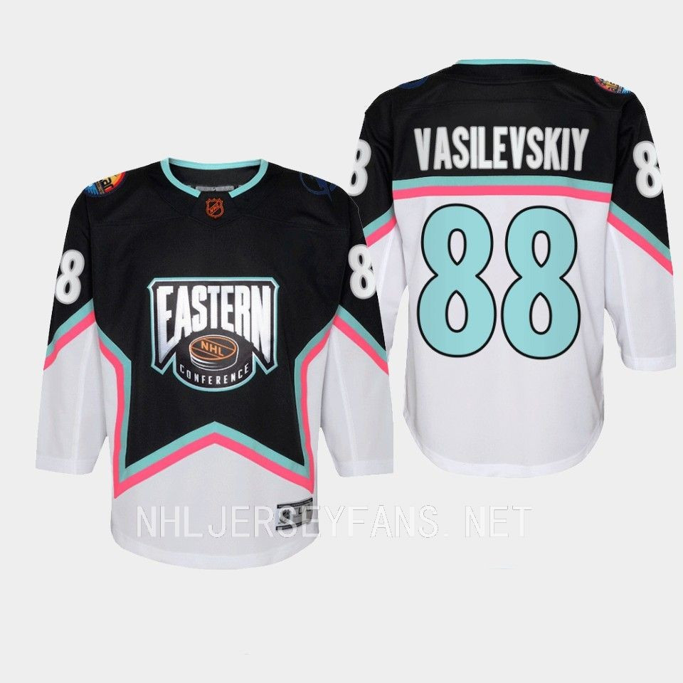 Andrei Vasilevskiy 88 Tampa Bay Lightning 2023 All-Star Eastern Conference Premier Stitched Jersey Black