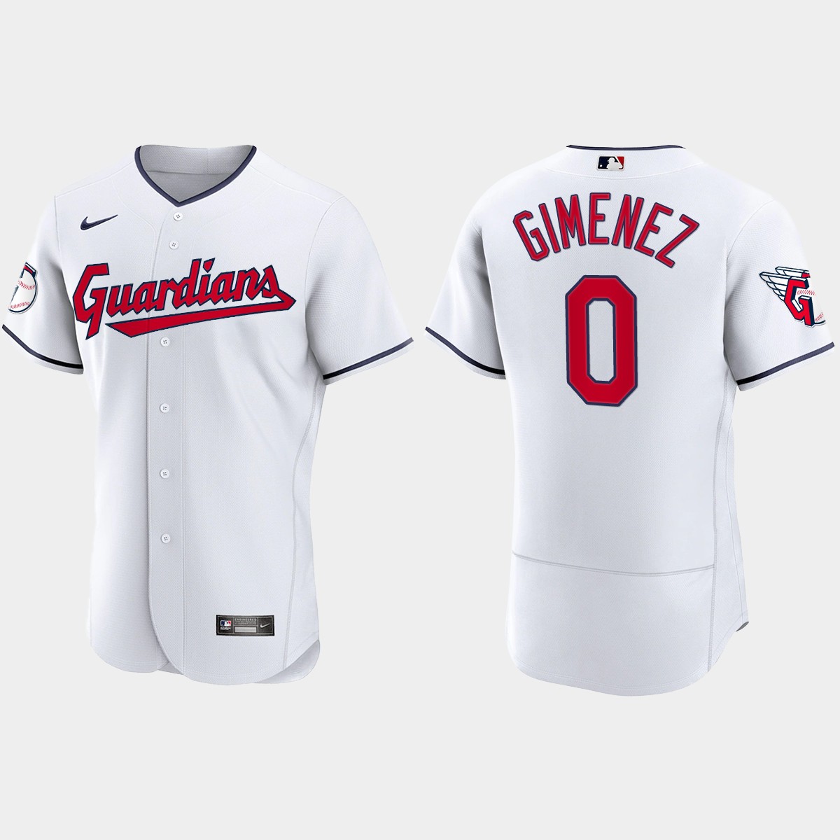 Andres Gimenez Cleveland Guardians 2022 Home Jersey – White