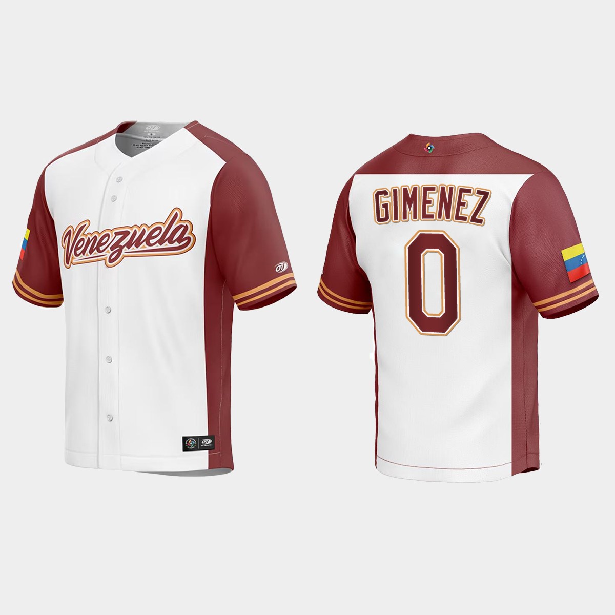 Andres Gimenez Venezuela 2023 World Classic Jersey - White