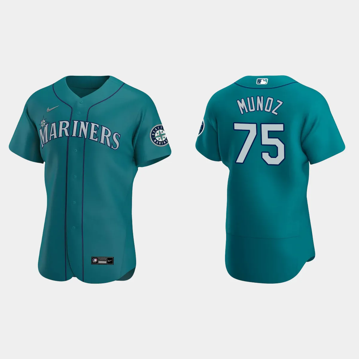 Andres Munoz Seattle Mariners Alternate Jersey – Aqua