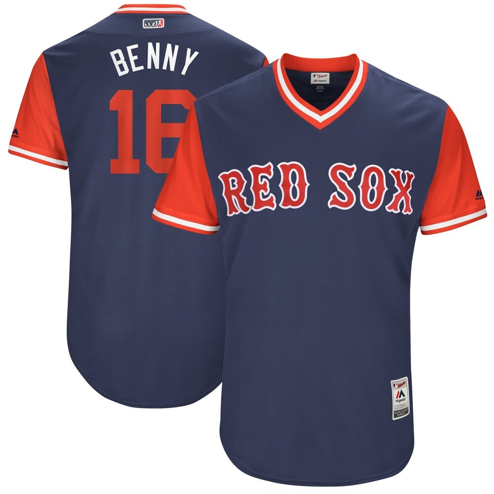 Andrew Benintendi “Benny” Boston Red Sox Majestic 2017 Little League World Series Players Weekend Classic Stitched Jersey – Navy/Red