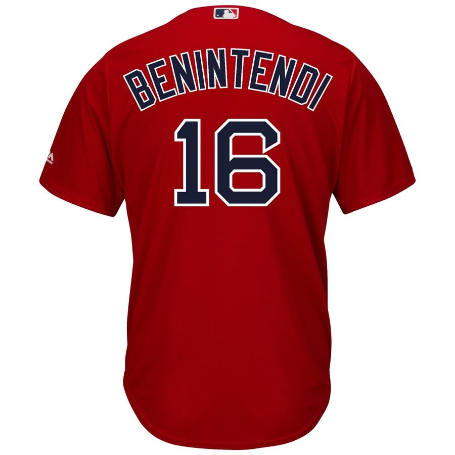 Andrew Benintendi Boston Red Sox Majestic Alternate Official Cool Base  Player Stitched Jersey – Scarlet