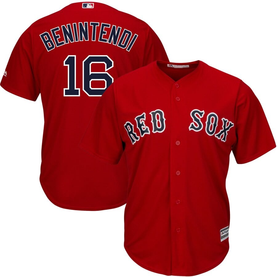Andrew Benintendi Boston Red Sox Majestic Alternate Official Cool Base  Player Stitched Jersey – Scarlet