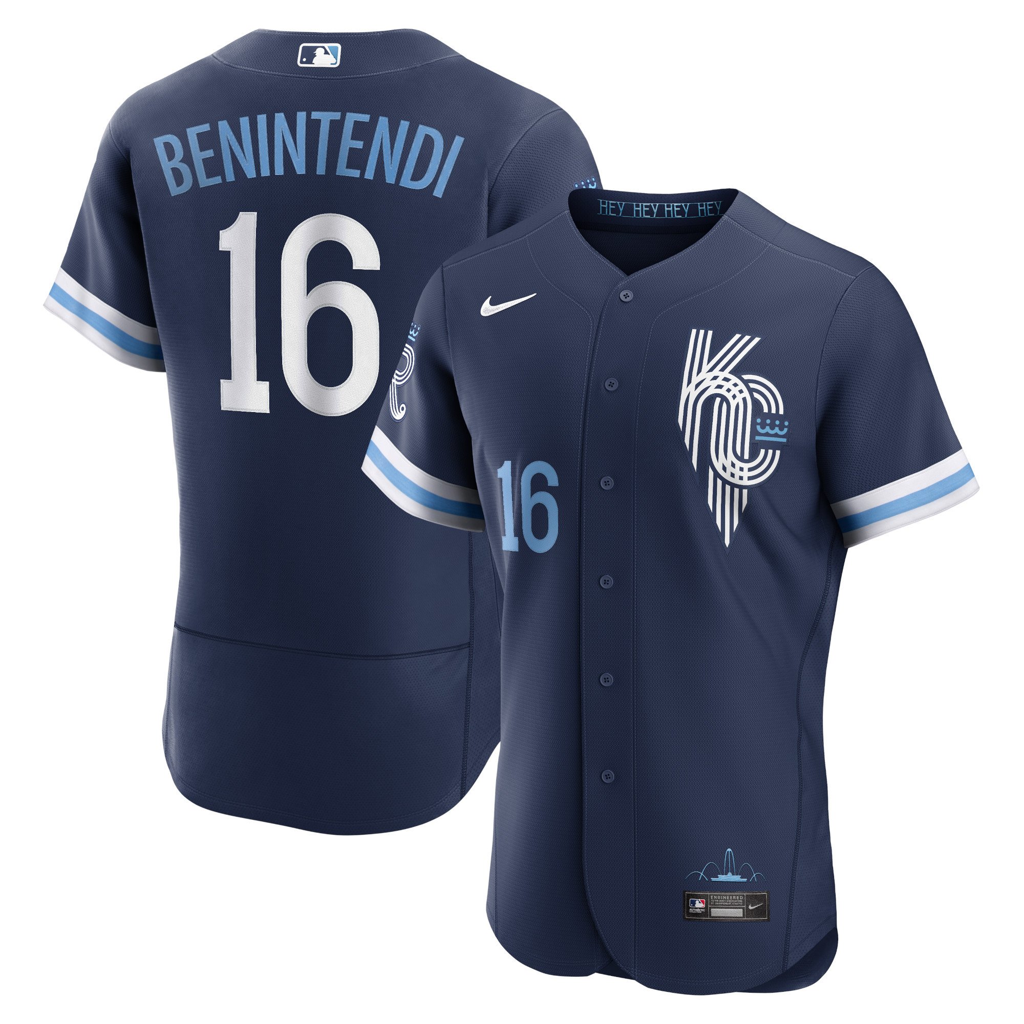 Andrew Benintendi Kansas City Royals Nike 2022 City Connect Authentic Player Stitched Jersey – Navy