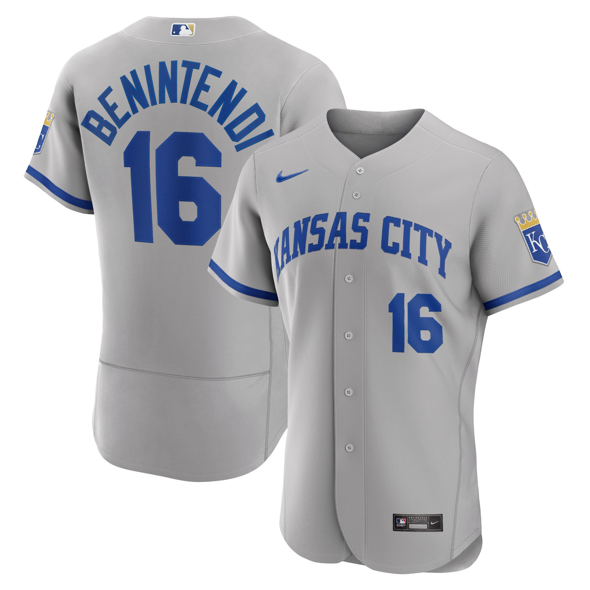 Andrew Benintendi Kansas City Royals Nike 2022 Road Authentic Player Stitched Jersey – Gray