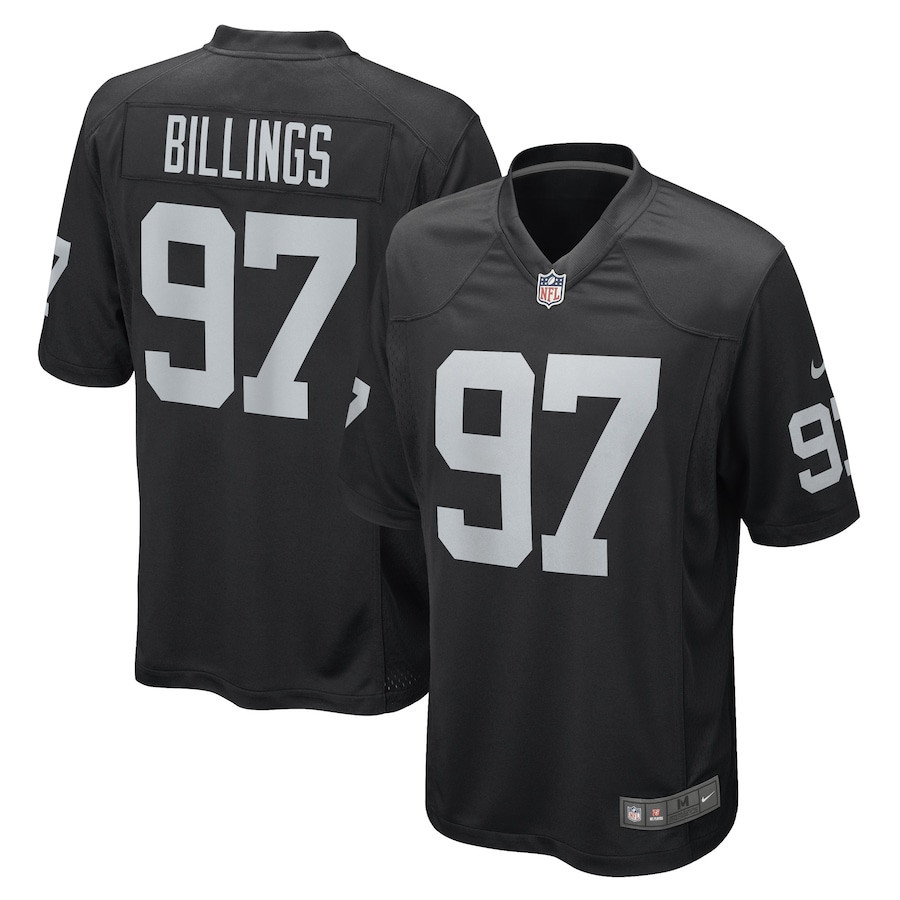 Andrew Billings Las Vegas Raiders Stitched Jersey – Black