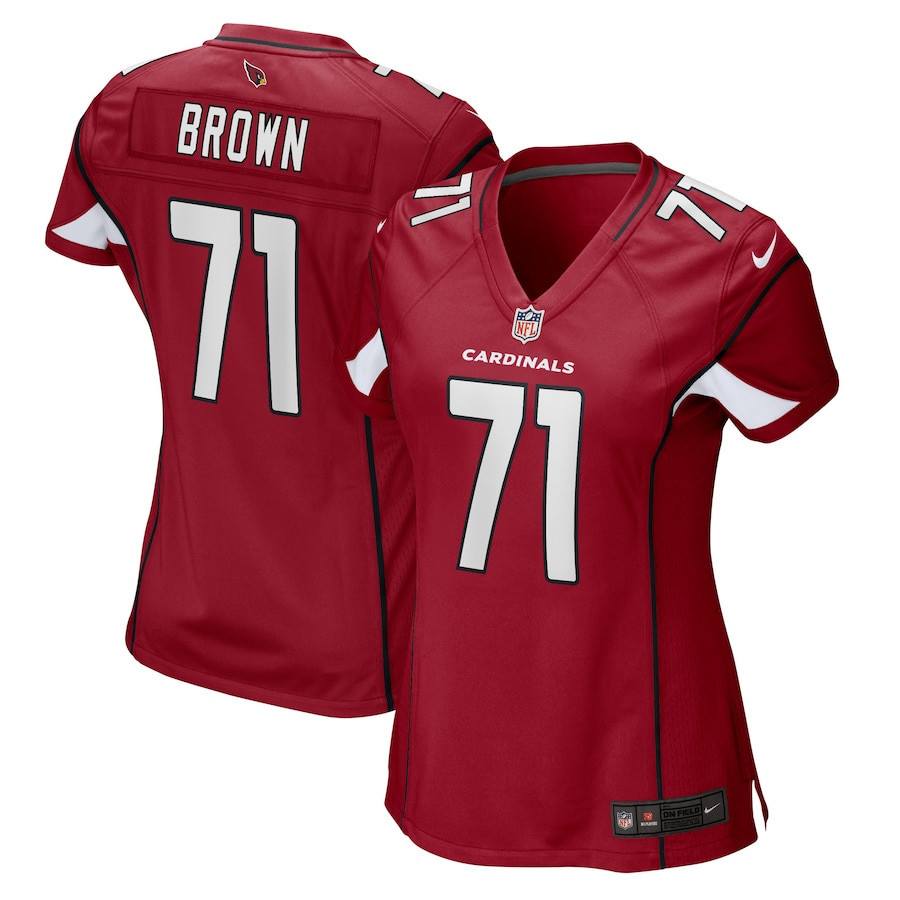 Andrew Brown Arizona Cardinals Women’s Stitched Jersey – Cardinal