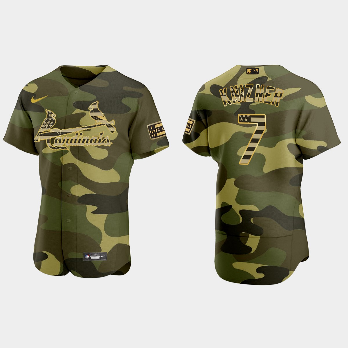 Andrew Knizner St. Louis Cardinals 2022 Armed Forces Day Jersey – Camo