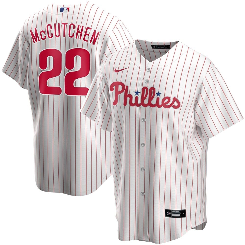 Andrew McCutchen Philadelphia Phillies Nike Home 2020 Player Stitched Jersey – White