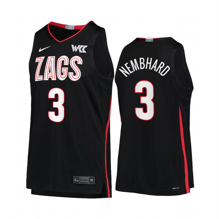 Andrew Nembhard Gonzaga Bulldogs Black Jersey 2022 College Limited
