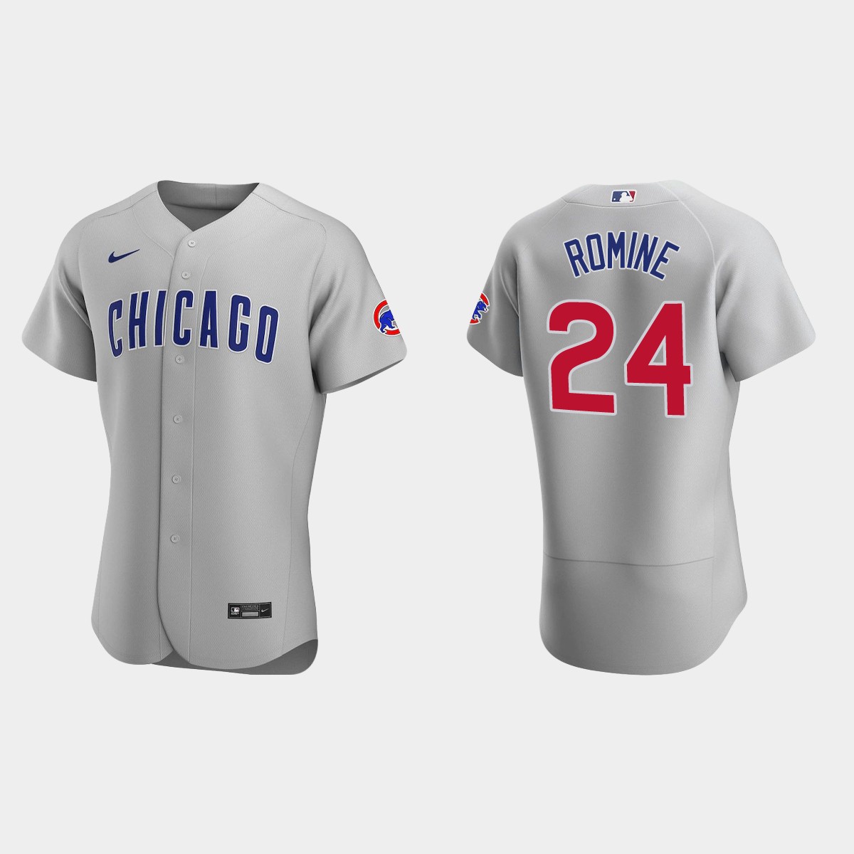 Andrew Romine Chicago Cubs Road Jersey – Gray