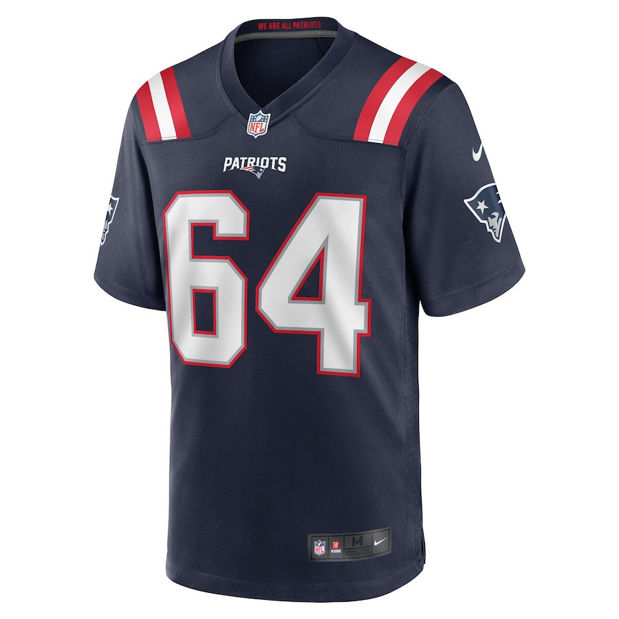 Andrew Stueber New England Patriots Stitched Jersey – Navy