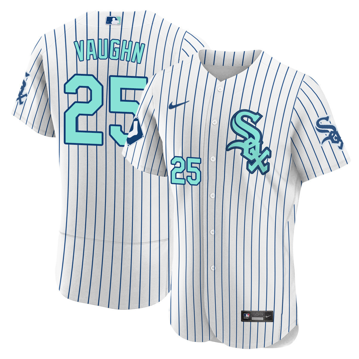 Andrew Vaughn Men's Chicago White Sox White Collection Flex Base Jersey - All Stitched