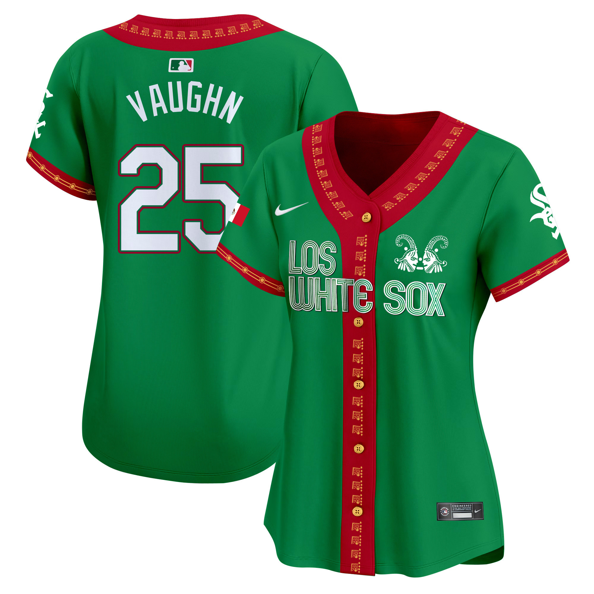Andrew Vaughn Women's Chicago White Sox Mexico Vapor Premier Limited Green Jersey - All Stitched