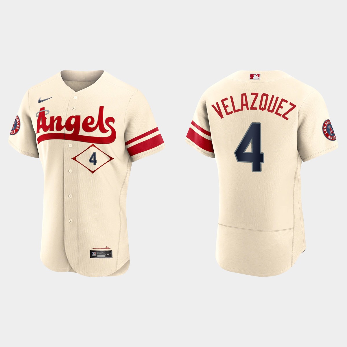 Andrew Velazquez Los Angeles Angels 2022 City Connect Jersey – Cream