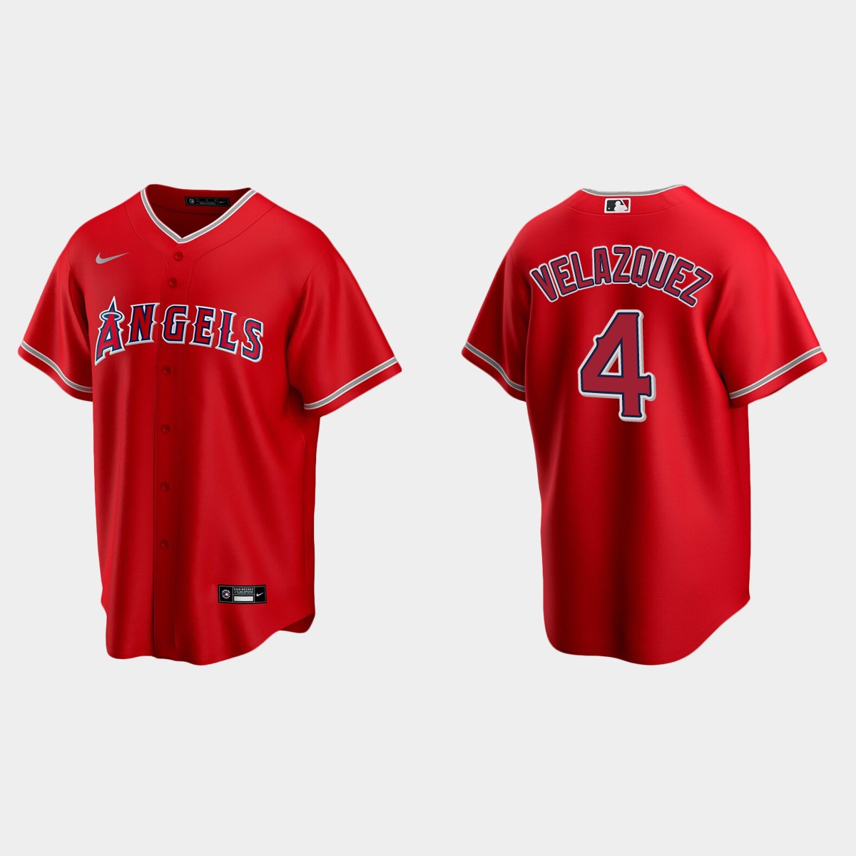 Andrew Velazquez Los Angeles Angels Alternate Jersey - Red
