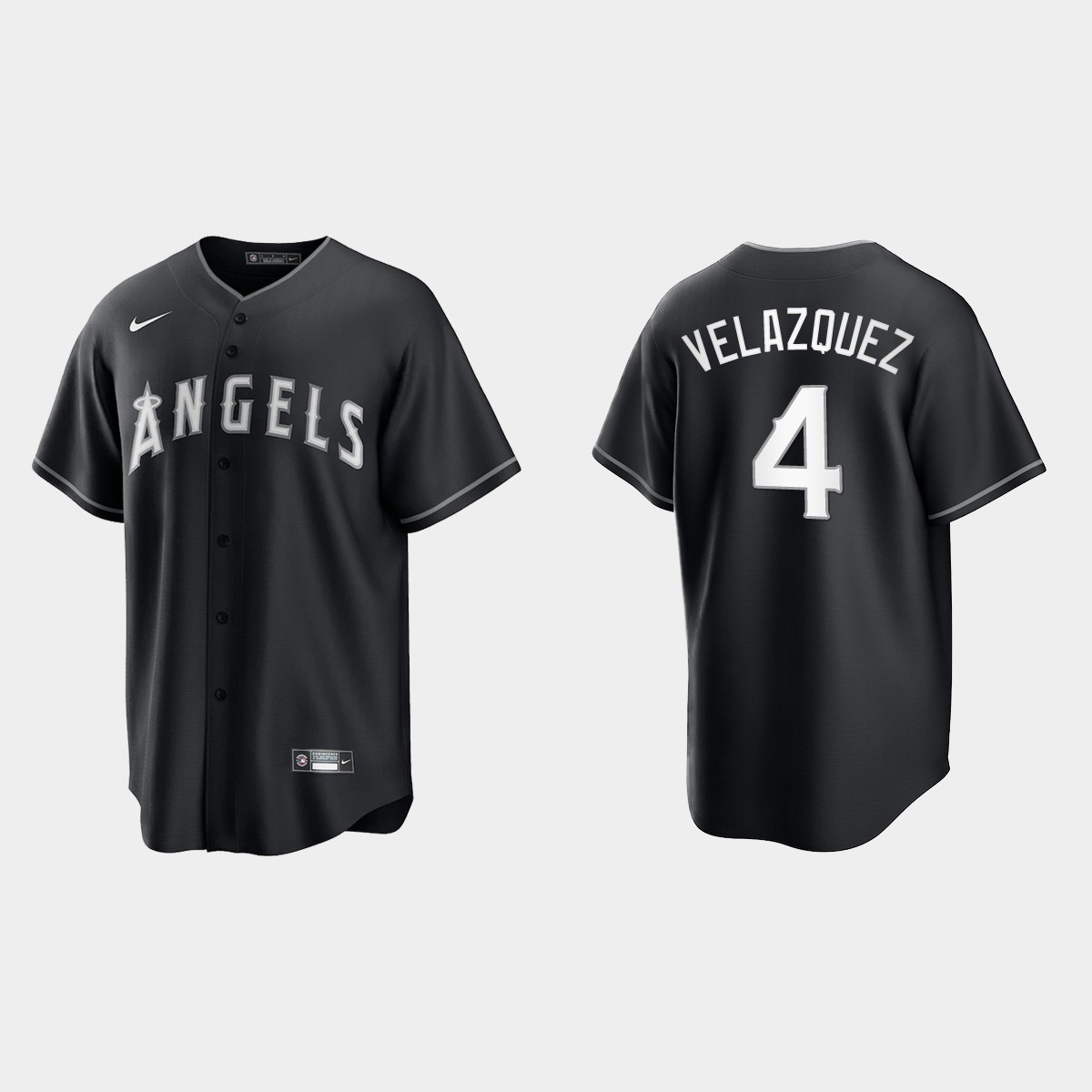 Andrew Velazquez Los Angeles Angels Jersey – Black White
