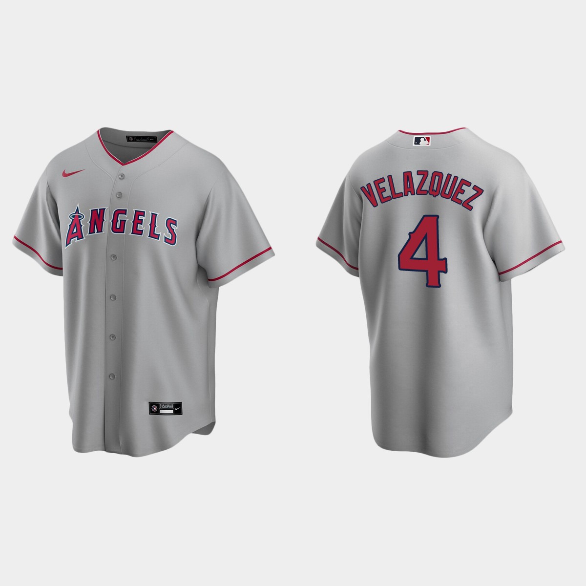 Andrew Velazquez Los Angeles Angels Road Jersey – Gray
