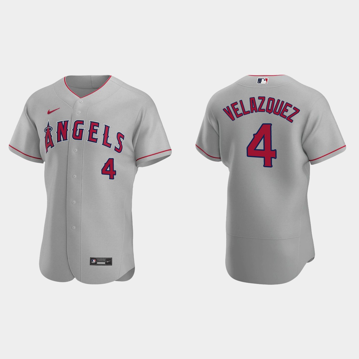Andrew Velazquez Los Angeles Angels Road Jersey – Gray