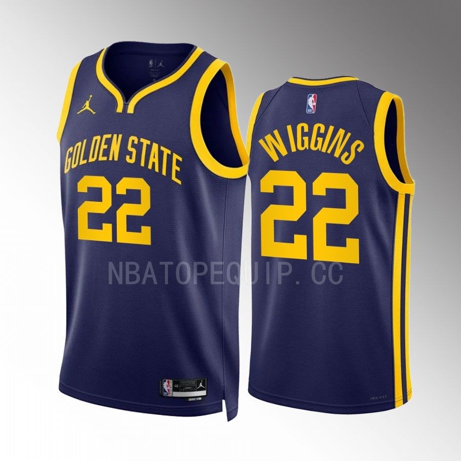 Andrew Wiggins 2022 Golden State Warriors Navy #22 Statement Edition Jersey Swingman