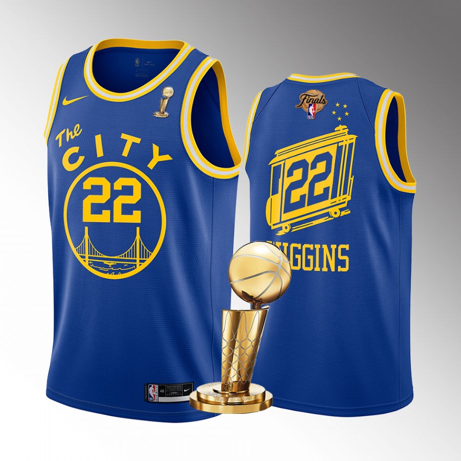 Andrew Wiggins 2022 NBA Finals Champions Golden State Warriors Royal #22 Jersey Classic